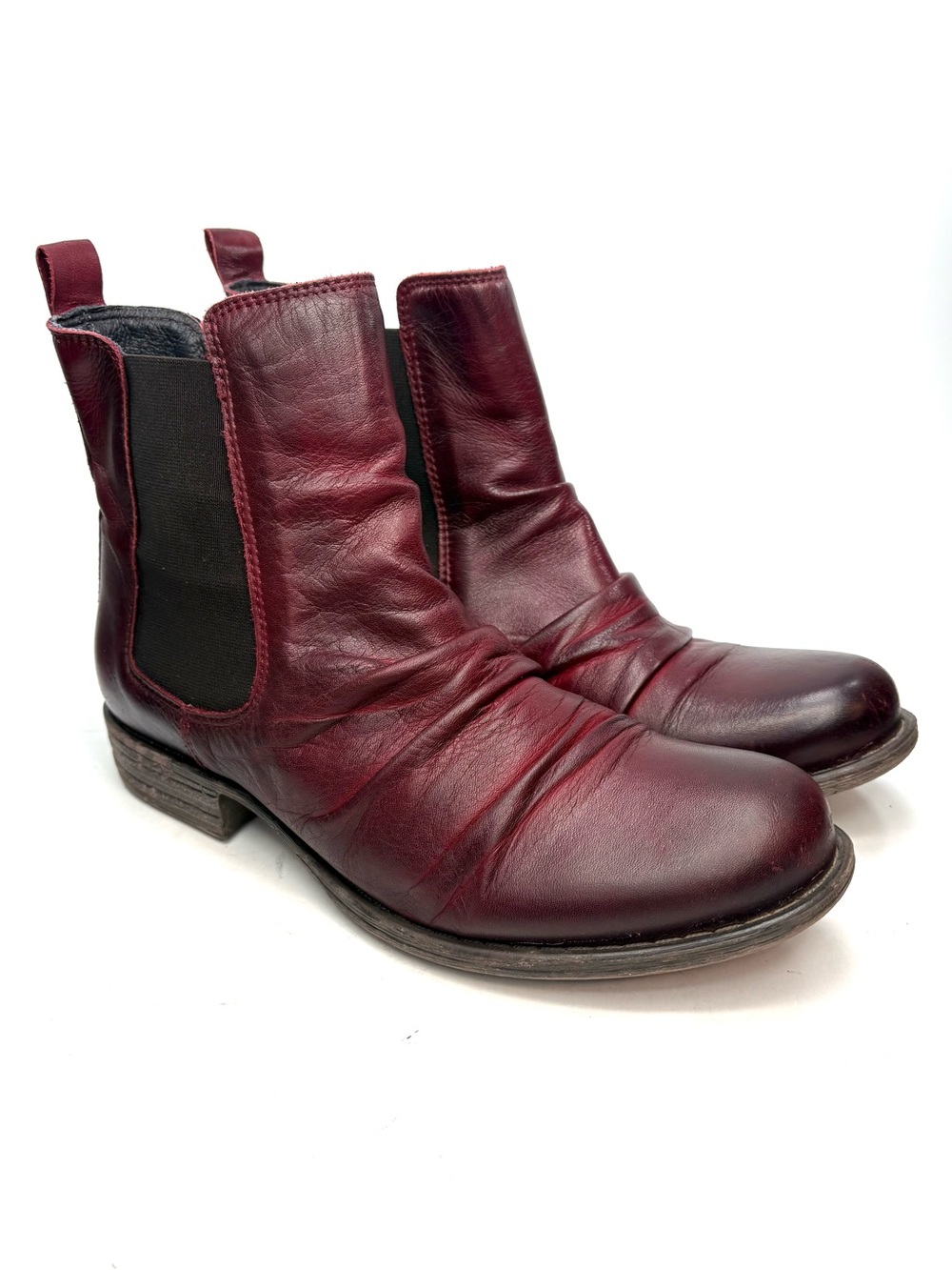 Miz Mooz Lissie Ankle Boots in Bordeaux Antique | 8